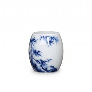 Blue and White Lid Rest