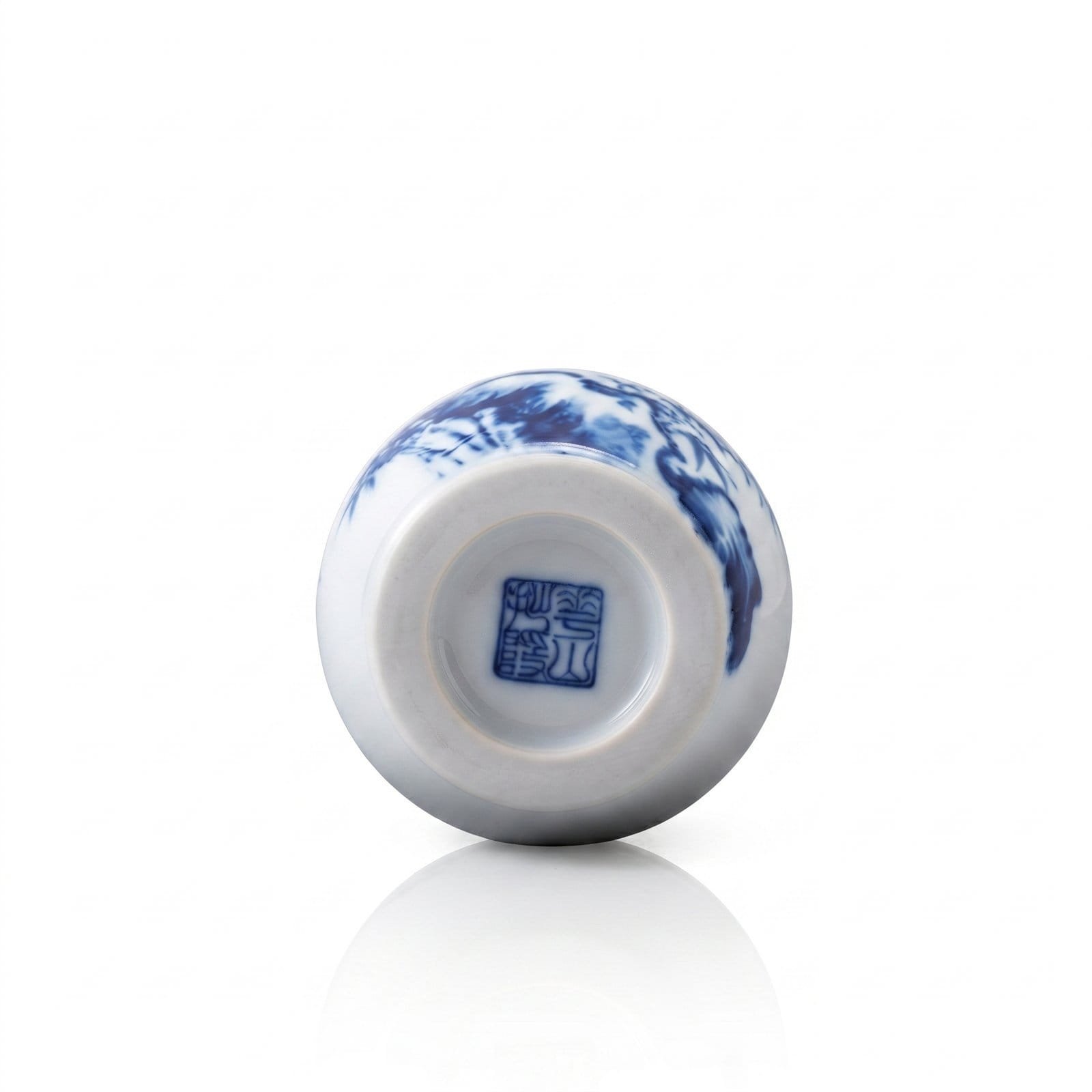Blue & White Bamboo and Rock Lid Rest - Image 5