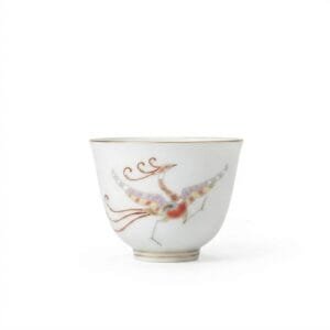 Gilded Phoenix Porcelain Teacup