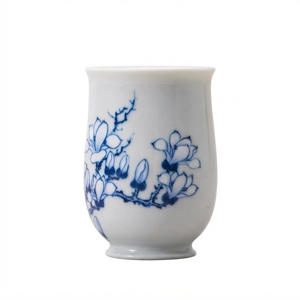 Magnolia Underglaze White Yulan Teacup - Image 2