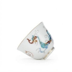 Han Dragon Porcelain Teacup