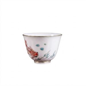 Famille Rose Goldfish Teacup