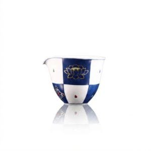 Golden Lotus Porcelain Pitcher