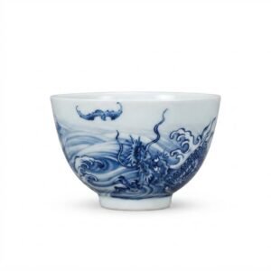 Ink Dragon Porcelain Gaiwan