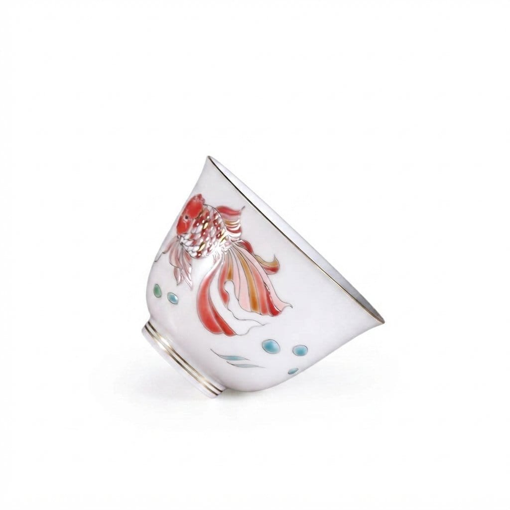 Golden Fish Flower Deity Cup - Image 2