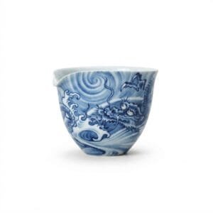 Ink Dragon Blue & White Pitcher
