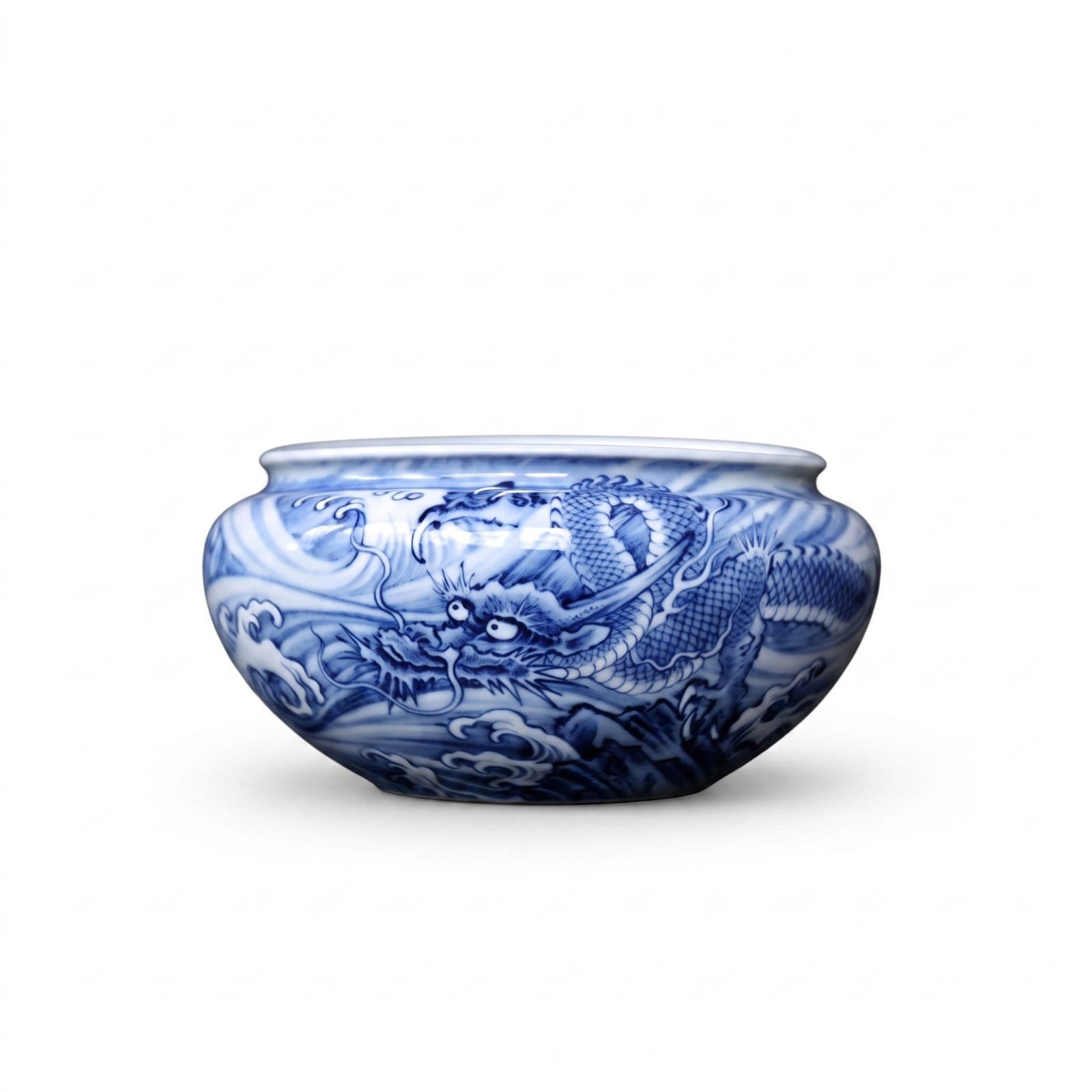 Ink Dragon Water Vessel