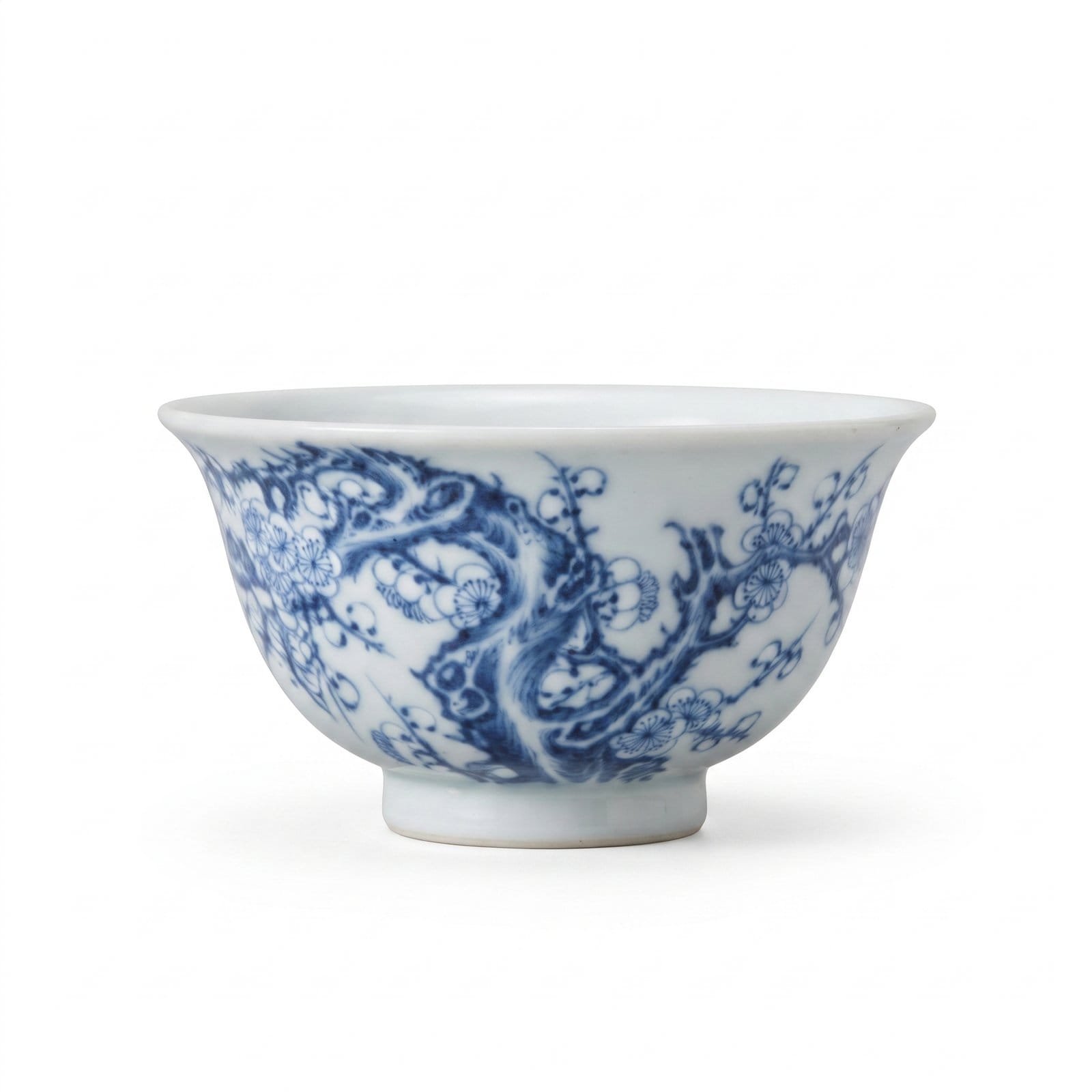 Underglaze White Plum Blossom Shouwo Cup