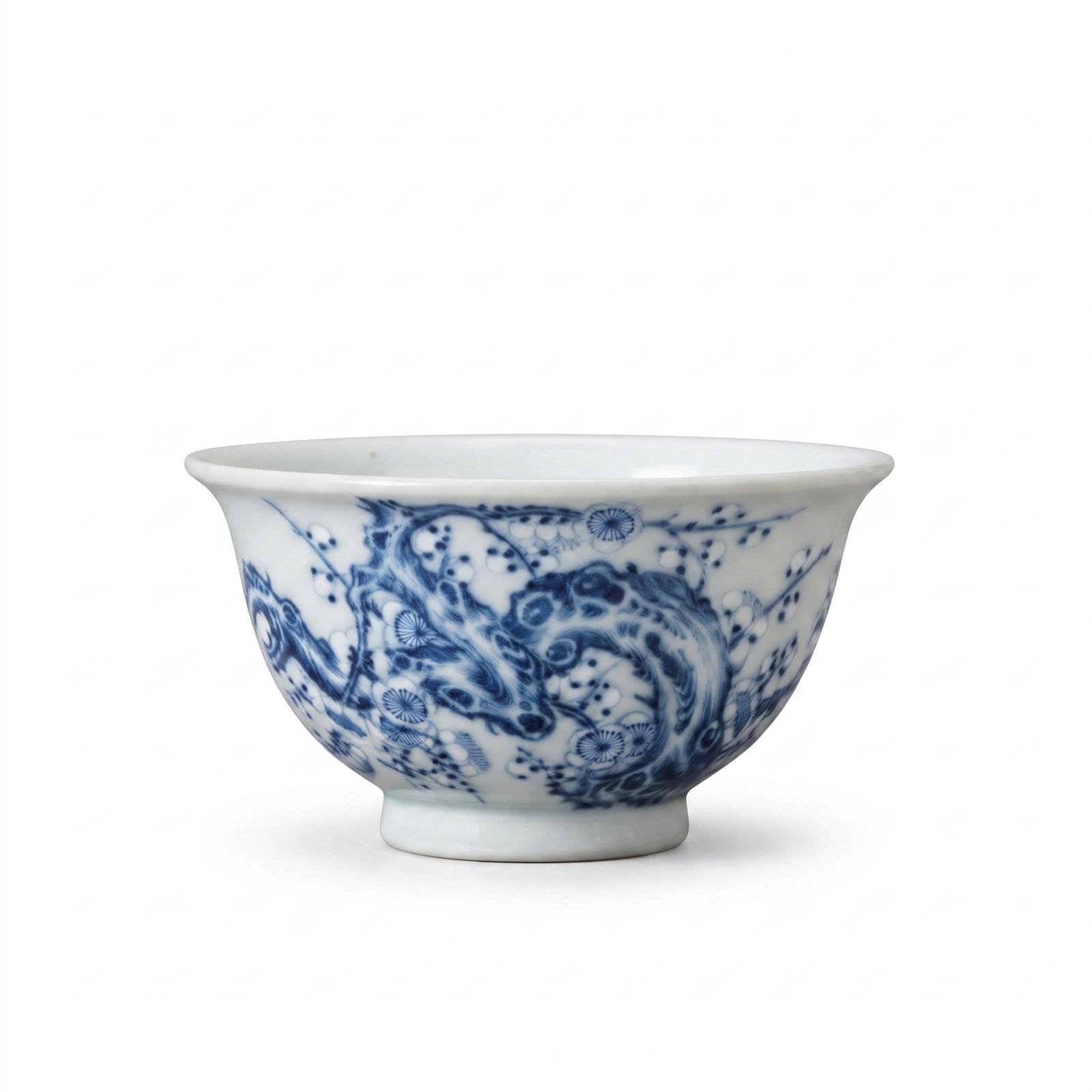 Underglaze White Plum Blossom Shouwo Cup
