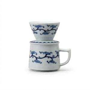 Blue & White Coffee Dripper Set