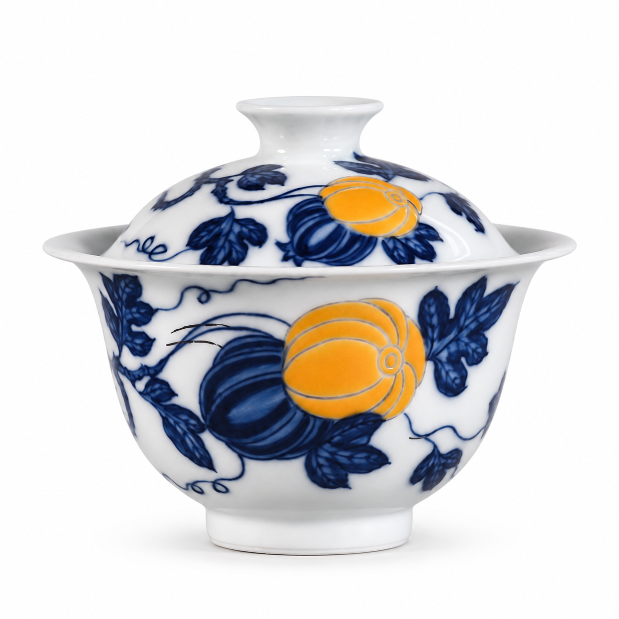 Famille Rose Gourd Gaiwan